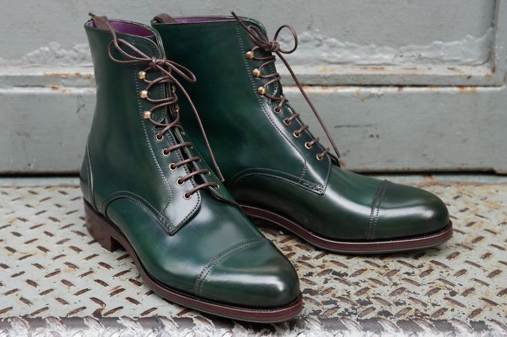 mens green dress boots