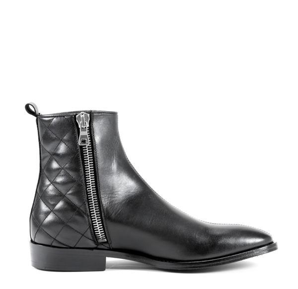 mens black zip ankle boots