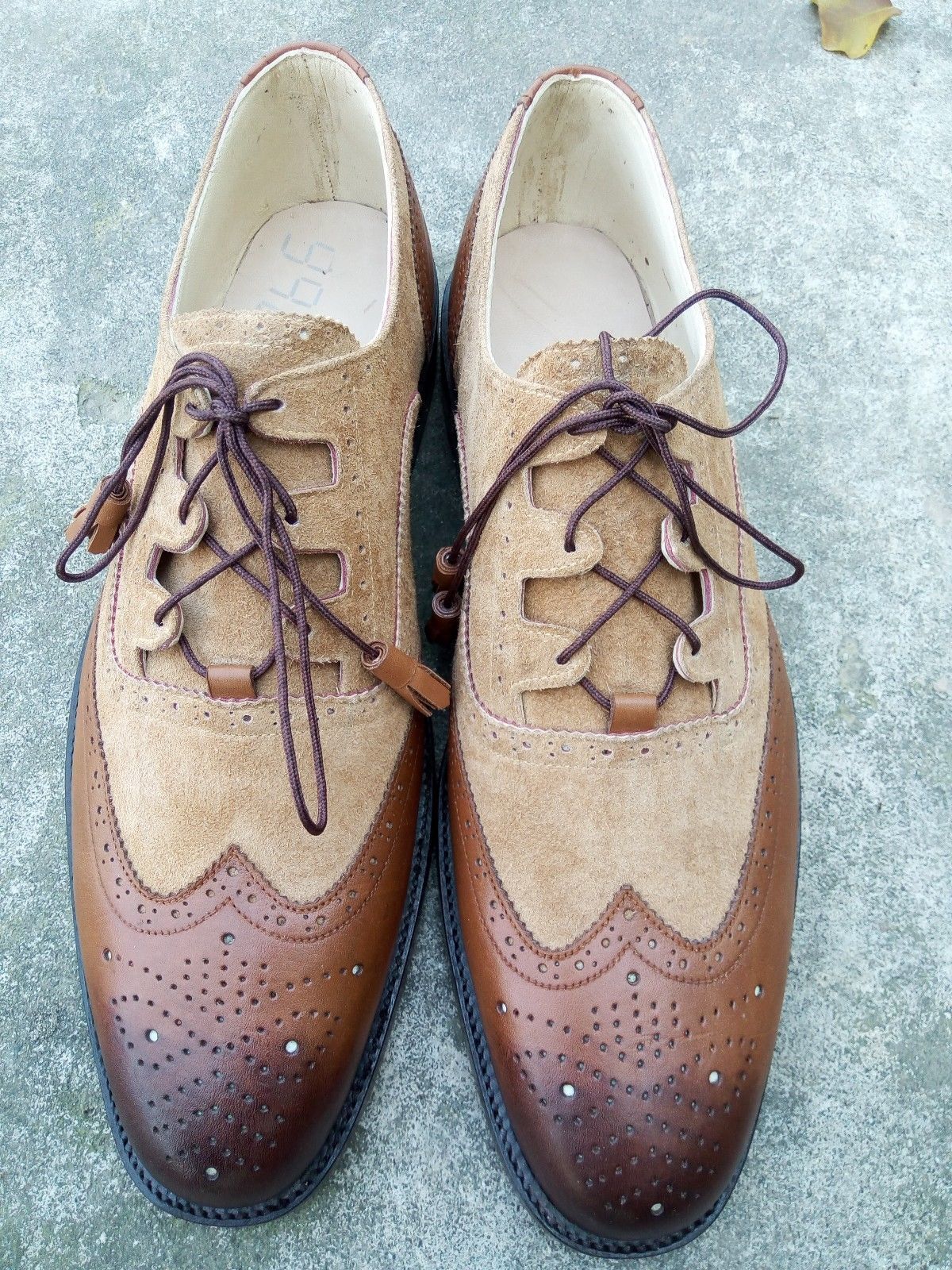 Suede Shoes, Beige Wingtip Shoe on Luulla