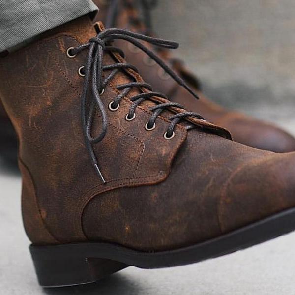 mens brown casual boots